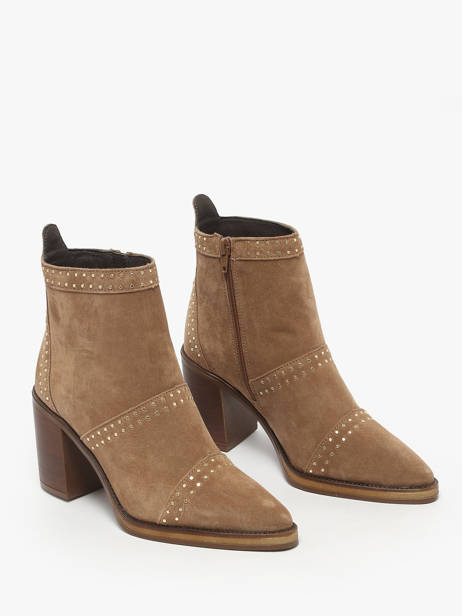 Enkellaarsjes Met Hak Uit Leder Alpe Bruin women 54491109 ander zicht 1